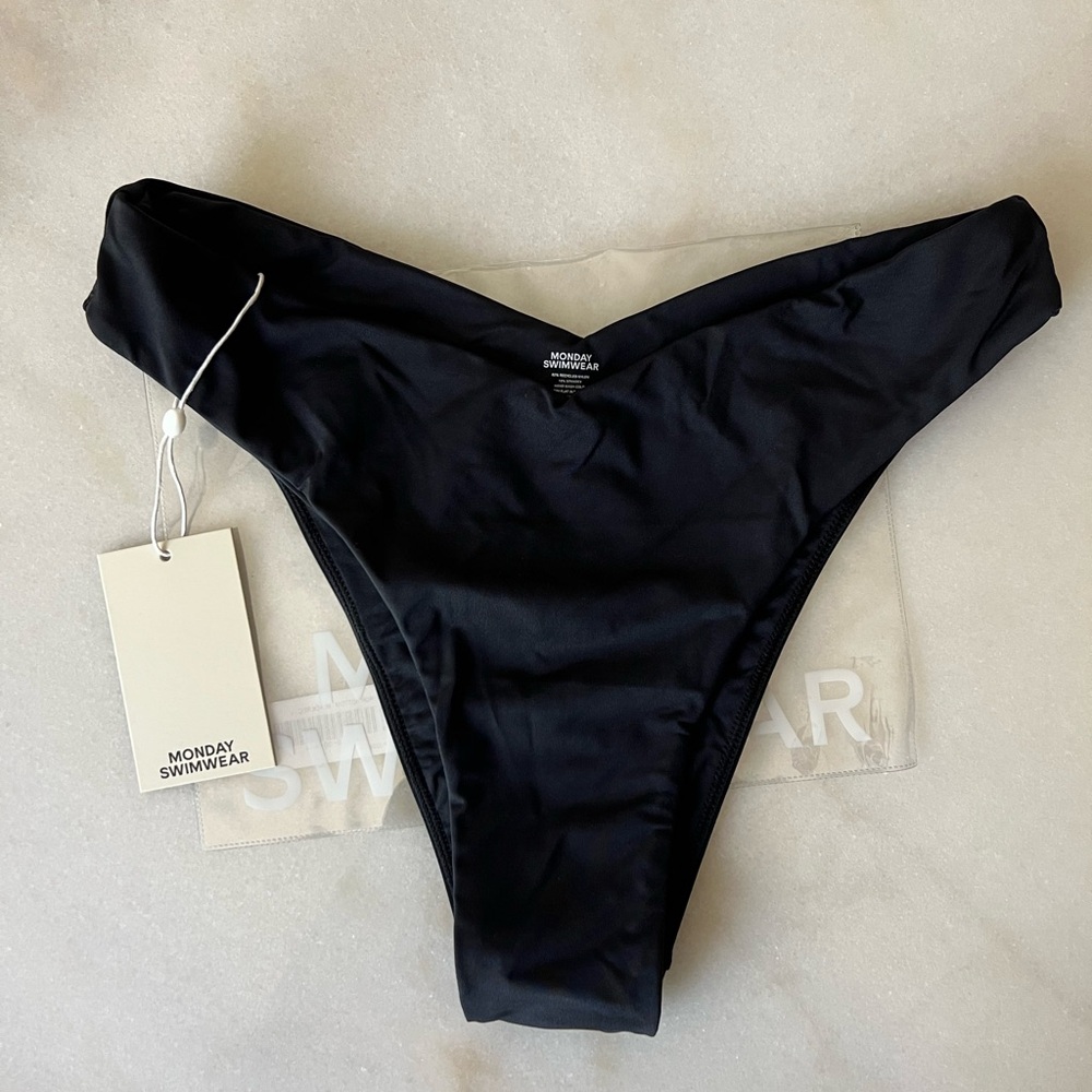 Monday Swimwear St. Lucia Black Bikini Bottom - Picture 6 of 13